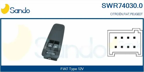 Switch, window regulator (SWR74030.0)