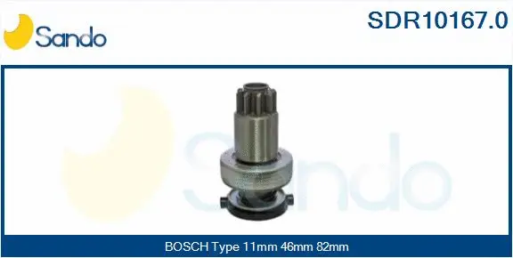 Pinion, starter (SDR10167.0)