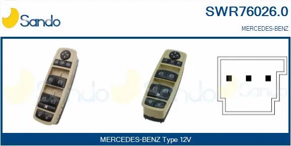 Switch, window regulator (SWR76026.0)