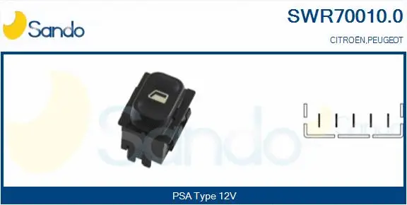 Switch, window regulator (SWR70010.0)