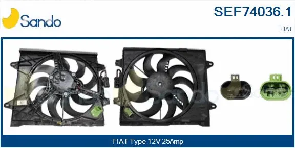 Electric Motor, radiator fan (SEF74036.1)