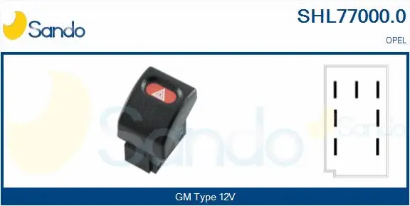 Hazard Warning Light Switch (SHL77000.0)