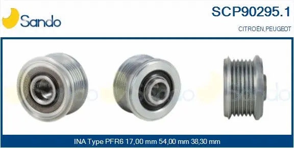 Belt Pulley, alternator (SCP90295.1)