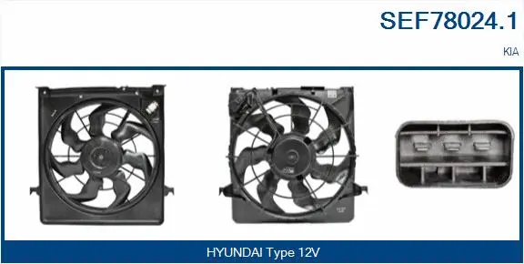 Electric Motor, radiator fan (SEF78024.1)