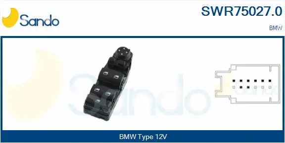Switch, window regulator (SWR75027.0)