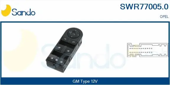 Switch, window regulator (SWR77005.0)