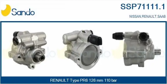 Hydraulic Pump, steering (SSP71111.1)