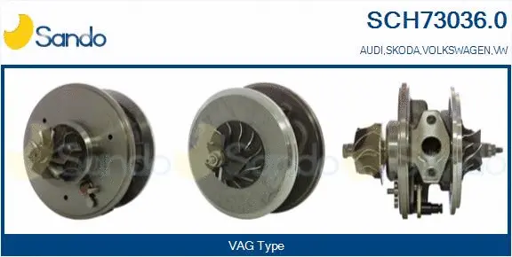 Core assembly, turbocharger (SCH73036.0)
