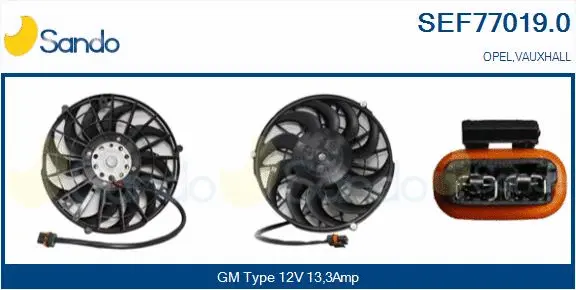 Electric Motor, radiator fan (SEF77019.0)