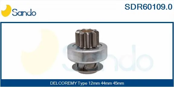Pinion, starter (SDR60109.0)
