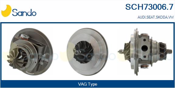 Core assembly, turbocharger (SCH73006.7)