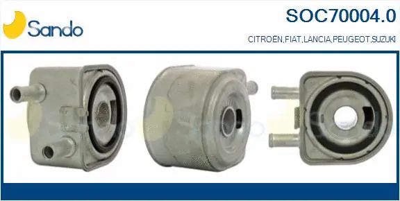 Oil Cooler, engine oil (SOC70004.0)