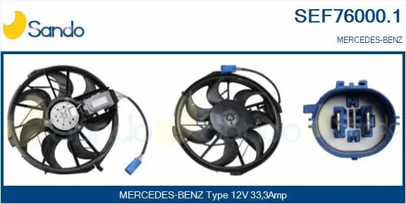 Electric Motor, radiator fan (SEF76000.1)