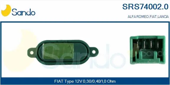 Resistor, interior blower (SRS74002.0)