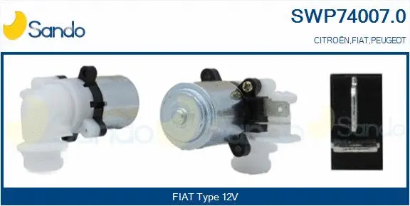 Washer Fluid Pump, window cleaning (SWP74007.0)