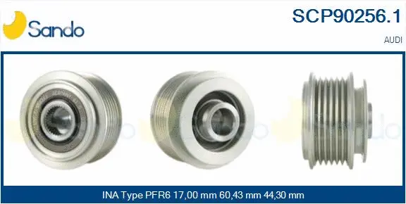 Belt Pulley, alternator (SCP90256.1)