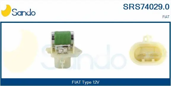 Series resistor, electric motor (radiator fan) (SRS74029.0)