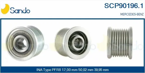 Belt Pulley, alternator (SCP90196.1)