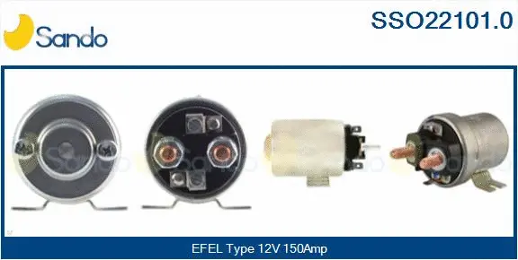 Solenoid Switch, starter (SSO22101.0)