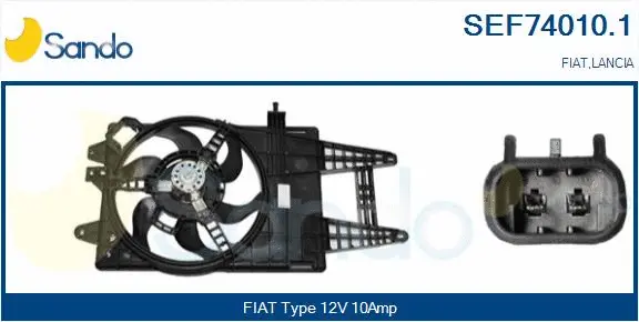 Electric Motor, radiator fan (SEF74010.1)