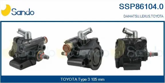 Hydraulic Pump, steering (SSP86104.0)