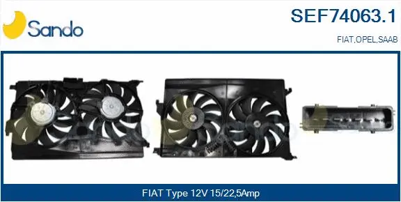 Electric Motor, radiator fan (SEF74063.1)