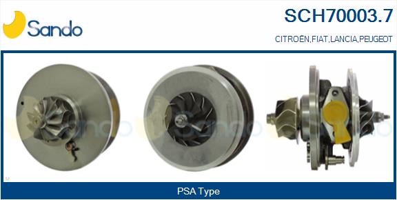 Core assembly, turbocharger (SCH70003.7)