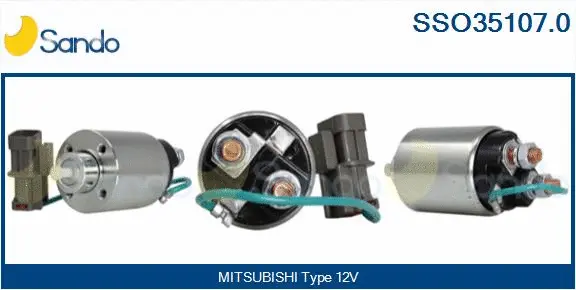 Solenoid Switch, starter (SSO35107.0)