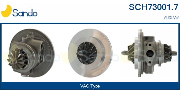 Core assembly, turbocharger (SCH73001.7)