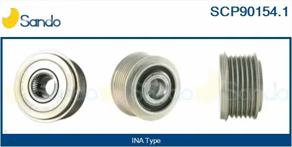 Belt Pulley, alternator (SCP90154.1)