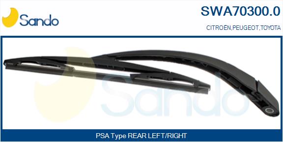 Wiper Arm, window cleaning (SWA70300.0)
