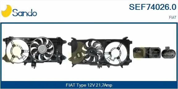 Electric Motor, radiator fan (SEF74026.0)