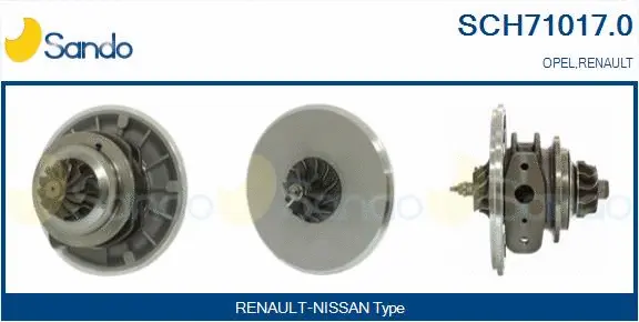 Core assembly, turbocharger (SCH71017.0)