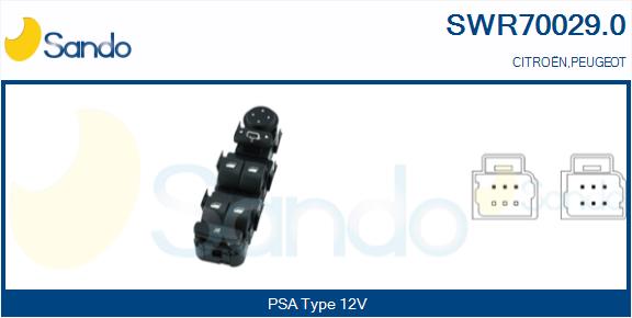 Switch, window regulator (SWR70029.0)