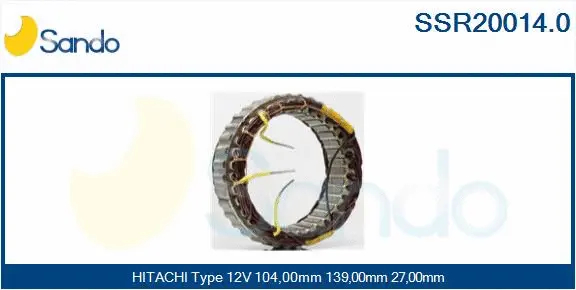 Stator, alternator (SSR20014.0)