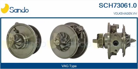 Core assembly, turbocharger (SCH73061.0)