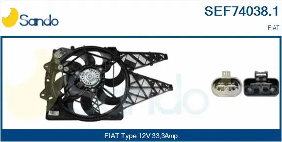 Electric Motor, radiator fan (SEF74038.1)