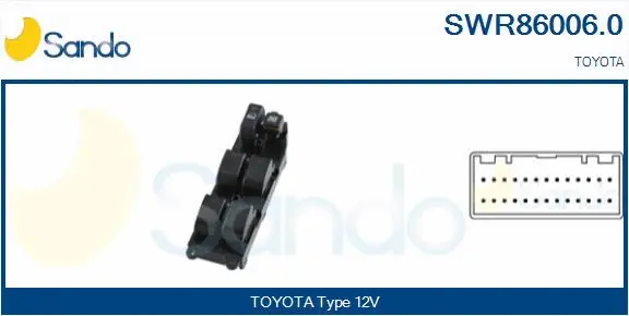 Switch, window regulator (SWR86006.0)