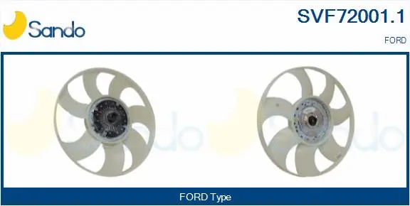 Clutch, radiator fan (SVF72001.1)