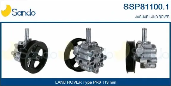 Hydraulic Pump, steering (SSP81100.1)
