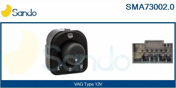 Switch, exterior rearview mirror adjustment (SMA73002.0)
