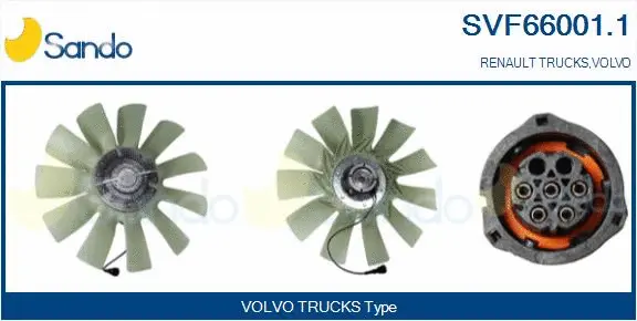 Clutch, radiator fan (SVF66001.1)
