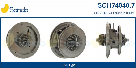 Core assembly, turbocharger (SCH74040.7)