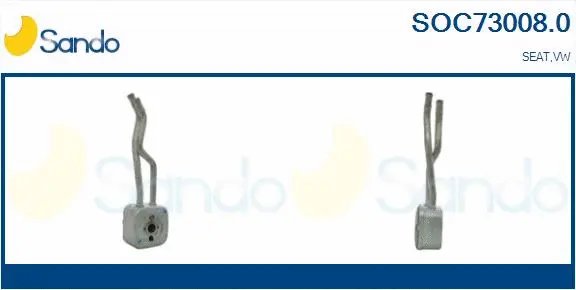 Oil Cooler, engine oil (SOC73008.0)