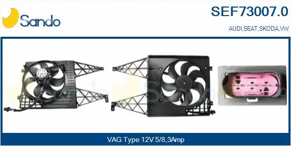 Electric Motor, radiator fan (SEF73007.0)