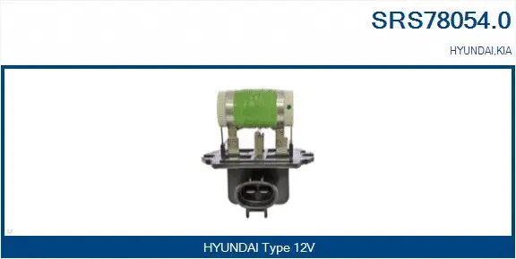 Series resistor, electric motor (radiator fan) (SRS78054.0)