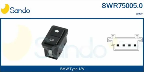 Switch, window regulator (SWR75005.0)