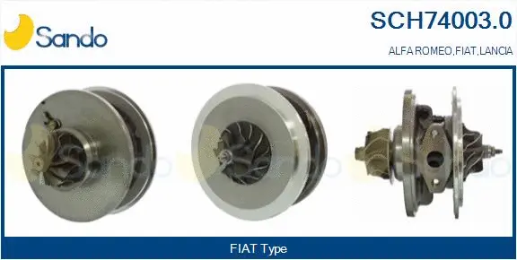 Core assembly, turbocharger (SCH74003.0)