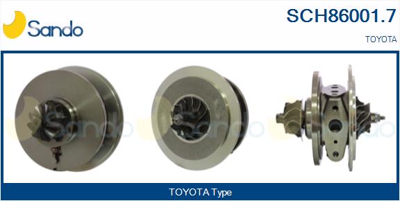 Core assembly, turbocharger (SCH86001.7)