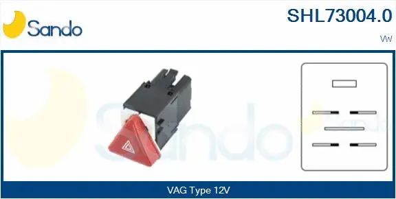 Hazard Warning Light Switch (SHL73004.0)